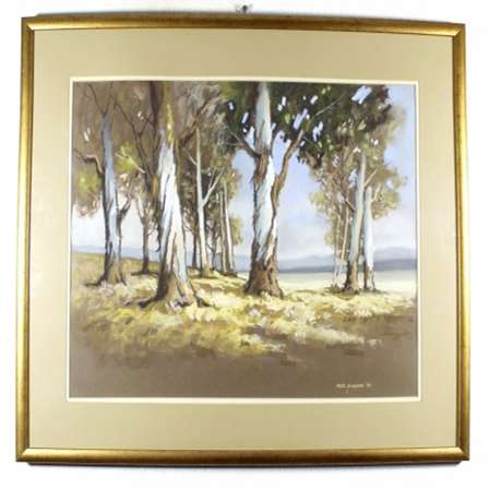 Paintings Marc Poisson Blue gum trees Magnificent